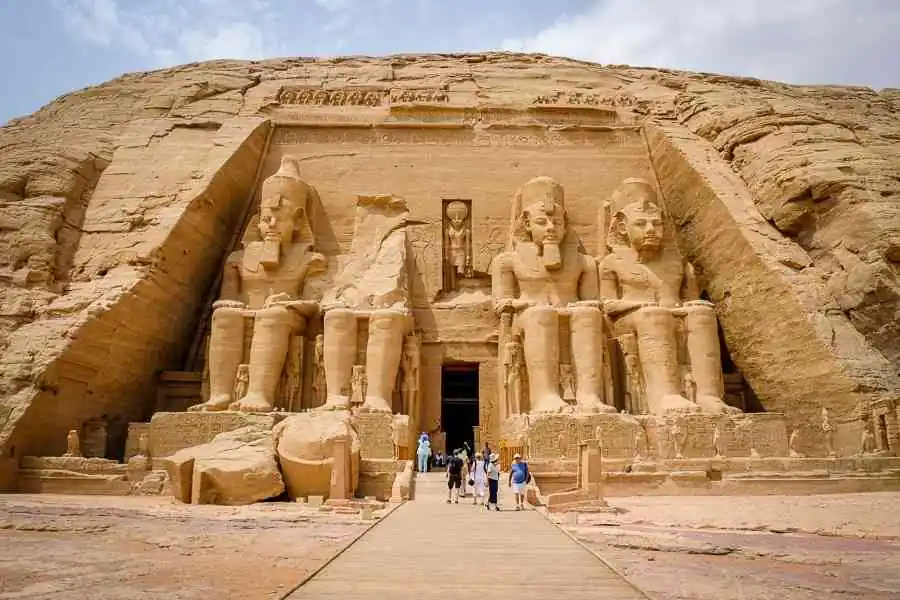 Abu Simbel Temple & Statues Of Ramses II In Egypt